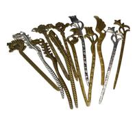 12pcs Antico Bronzo Forcina Per Le Donne Ragazze Elettriche Piatti Dei Capelli Perna Accessori Per La Formale Casual