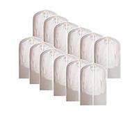 12pcs Appeso Indumenti Borse Leggero Chiaro Vestiti Copertura Completa Zipper Suit Bag Per Armadio Deposito Vestiti Sacchetto di Immagazzinaggio