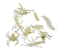 12pcs Bagliore di plastica nel buio Insetti Insetti che lampeggiano di