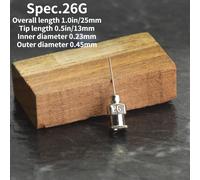 12pcs Blunt Punta Dispenser Aghi Acciaio Inox Ago Colla Adesivo 0