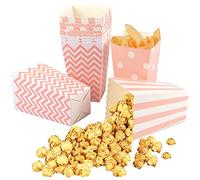 12pcs Catole di Popcorn, Scatole di Popcorn, Contenitori di Popcorn, Catole di Popcorn, porta caramelle, Sacchetti per Compleanno Matrimoni Carnevale Favore del Partito (rosa)