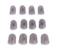 12pcs Chitarra Fingerstalls in gomma di silicone per un uso duraturo Vari tipi di chitarra e tecniche di gioco (grigio)