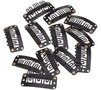 12pcs clip metalliche per parrucche clip a forma di U a scatto clip per capelli in metallo per l'estensione dei capelli fai da te parrucchino pettini a scatto clip per paIntelligenza pratica.