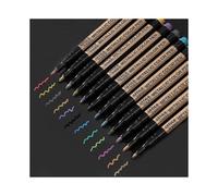 12pcs colored metal markers suitable for various uses