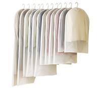 12PCS Custodia Porta Abiti, 4 Taglie di Copriabiti Antipolvere per Vestiti Trasparenti, PEVA Lavabile Buste per Abiti, Copertura Vestiti con Cerniera