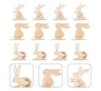 12pcs festa di Pasqua Coniglio Decor Lovely Bunny Adorn Home Ornament Style