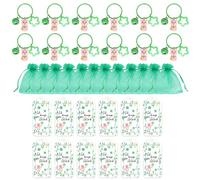 12pcs Festival irlandese Celebrazione Fortuna Piggy Portachiavi Per Gli Ospiti Del Partito Portachiavi Accessori Elegante Festa Souvenir Patrick's Day Fortuna Portachiavi