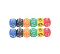 12Pcs Finger Guessing Game Dice 6 Sided 6 Colors 20mm Rock Paper Scissors Game Dice for Adults Kids Family Party