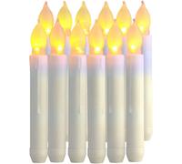 12Pcs Flameless LED Candles Lights Battery Operated Votive LED Taper Candles for