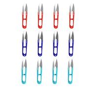 12pcs forbici da cucire da 4,3 pollici filo filo cutter mini piccole cesoie pinze - ottimo per il punto, forniture fai da te, colore misto