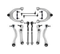 12Pcs Front Upper Lower Control Arm Sway Bar Link Tie Rod Compatible For BMW F10 528i 535d 535i 550i 640i 650i 2011-16