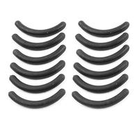 12pcs gomma Lady trucco strumento piegaciglia pad di ricambio nero