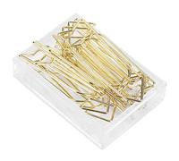 12pcs graffetta in metallo placcato oro a forma di freccia per studenti, insegnanti, regali di laurea, forniture per ufficio scolastico (oro)