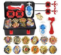 12Pcs Gyro Starter Trottola,Top Gyros Set,trottole E Lanciatore,Adatti per La Concorrenza Multi-Persona, Il Miglior Regalo per Bambini-07A