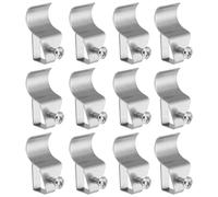 12pcs Hidden Hooks Wallboard Punch Free Hook Clip in vinile per la casa