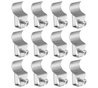 12pcs Hidden Hooks Wallboard Punch Free Hook Clip in vinile per la casa