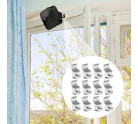 12pcs Hidden Hooks Wallboard Punch Free Hook Clip in vinile per la casa