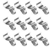 12pcs Hidden Hooks Wallboard Punch Free Hook Clip in vinile per la casa