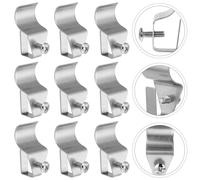 12pcs Hidden Hooks Wallboard Punch Free Hook Clip in vinile per la casa