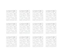 12pcs Hollow Design Hanging Pannelli per Soluzioni Artistiche Divisorio (bianco)