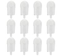 12Pcs Ice Cream Shape Candy Box DIY Plastic Ice Pop Maker Candy Case Container for Wedding Party Supplies Kids Adult Teens (White)