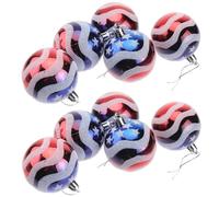 12pcs Independence Day Balls Ornaments Hanging Pendants Party Puntelli