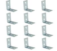 12pcs L-Shaped Corner Brackets Metal Braces Drawer Shelf Wall Bracket Fixing Right Angle Corners Brace Furniture Hardware