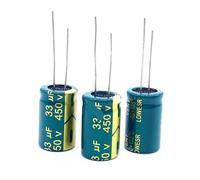 12pcs/lot 450v 33uf high frequency low impedance 450v33UF aluminum electrolytic capacitor size 13 * 20 20% EKFBQBGW