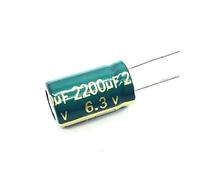 12pcs/lot 6.3V 2200UF 8 * 16MMLow / Impedance High Frequency Aluminum Electrolytic Capacitor 2200UF 6.3V 6.3V2200UF PKNVKZIDK