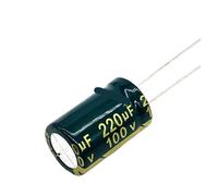 12pcs/lot T38 high frequency low impedance 100v 220UF aluminum electrolytic capacitor size 13 * 20 220UF 20% CZAOINCU