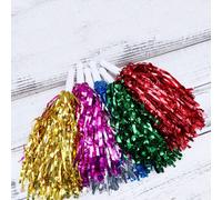 12PCS Maniglia dritta Poms scatenati Cheerleading Kit Applausi per competizione