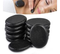 12pcs Massage Master Hot Stone Toe Spa Massage Kit Basalt Rock Asst Relaxing