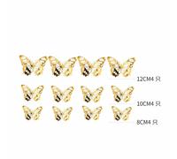12pcs Metallo Consistenza Oro/Argento Colore Artificiale Farfalla Torta Top Da
