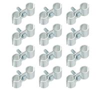 12pcs Morsetti per Recinzione a Catena 9/16\" Zincati per Canile