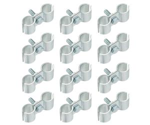 12pcs Morsetti per Recinzione a Catena 9/16\" Zincati per Canile