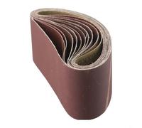 12pcs Nastri di Alluminio 75 X 457mm per Levigatrice a Nastro 60 150 120 80 240 400 Plastica Ossido di Carta vetrata Abrasiva per Legno Metallo Grane Fibra di Vetro Cintura