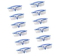 12Pcs Occhiali In PVC Leggero Per Fabbrica E Lavoratori Edili Protettivo Lente Trasparente Uso Industriale Protezioni Per Gli Occhi Per I Lavoratori