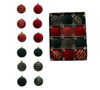 12PCS Palline di Natale Ornamenti Set per Gioia per Feste Matrimonio Festa