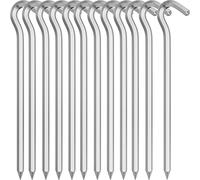 12Pcs Picchetti per Tende, 18CM Picchetti Campeggio in Alluminio, Picchetti per Tenda Woodland per Terreni Normali e Dur