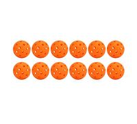 12pcs Pickleball all'aperto con 40 Buchi Design, Palline di Plastica PE Ad Alta Elasticità per Il Pitching e Le Prove di Coltura, Durevoli per Tutti i Giocatori di età (Orange)