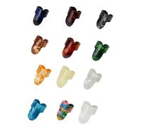 12Pcs Plettri Plettri Piatto Thumbpick Chitarra Finger Picks Manicotto Per Chitarra Acustica Accessori Piatto Thumbpick