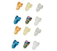 12Pcs Plettri Plettri Piatto Thumbpick Chitarra Finger tip Sleeve Per Accessori Acustici Finger Finger