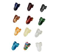 12Pcs Plettri Plettri Piatto Thumbpick Chitarra Finger tip Sleeve Per Accessori Acustici Finger Finger