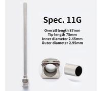 12pcs Precisione Blunt Punta Dispenser Aghi Punte Acciaio Inox Esperimento