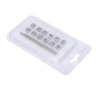 12Pcs Professional Leather Stamping Tools Heavy Duty Alloy Steel Punch Set with Handle for DIY Crafting Leather Bags Belts Wallets Watch Bands (Dodici tipi di serie Tangcao)