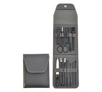 12Pcs Professionale Pedicure Set Unghie Forbici Chiodi Cura Set In Acciaio Inox Grooming Tool Con PU Caso Per Casa Viaggio Strumenti In Acciaio Inox