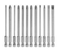 12pcs punte cacciavite slotted/Phillips 1/4\" esagono per trapano magnetico