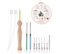 12Pcs Punzone Ago Kit Aghi Punzone Regolabile Strumento IN Legno
