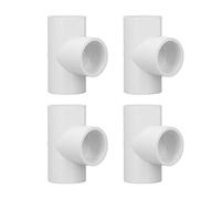 12Pcs Raccordi a T in PVC Raccordi in Plastica di Diametro Uguale Adattatore a T Adattatore per Raccordi per Tubi Connettore per Tubi di Alimentazione per la Casa(25mm)