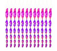 12pcs Repeller Bird Repeller da 30 cm Dispositivo deterrente a spirale for cortile (viola) (E)
